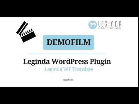 Leginda WordPress-Plugin &quot;Leginda WP Translate&quot;