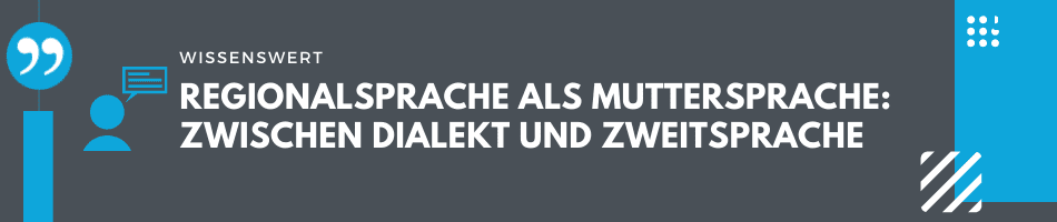 Regionalsprache als Muttersprache Zwischen Dialekt und Zweitsprache